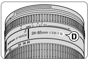 NIKON SB-800 - G-type Nikkor lenses - 1