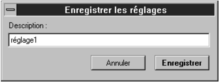 NIKON SCAN - Enregistrement des réglages - 1