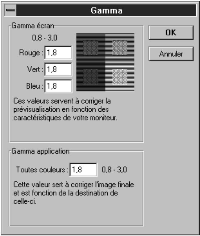 NIKON SCAN - Réglage de la valeur gamma - 2