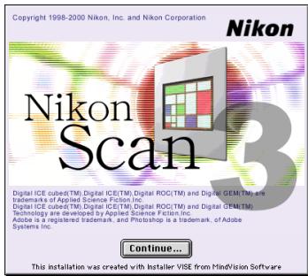 NIKON SCAN 3 - Step 2—Start the installer - 2