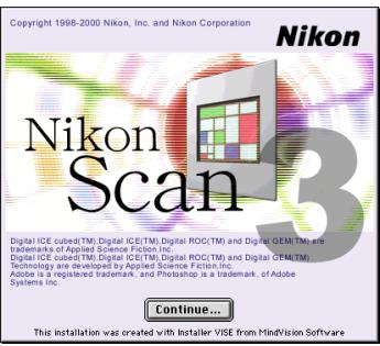 NIKON SCAN 3 - Step I—Start the installer - 2