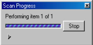 NIKON SCAN 3 - The Scan Progress window - 1