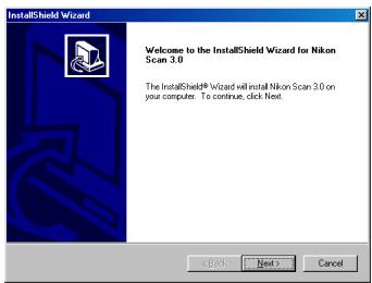 NIKON SCAN 3 - Step 5—Start the installation wizard - 1