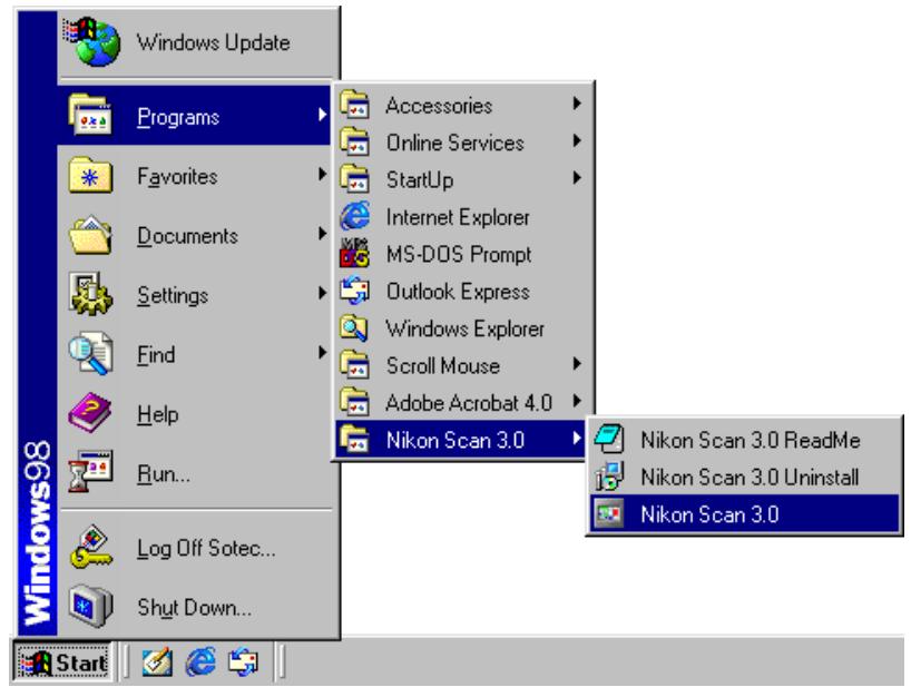 NIKON SCAN 3 - Starting the Nikon Scan Applet (Windows) - 1