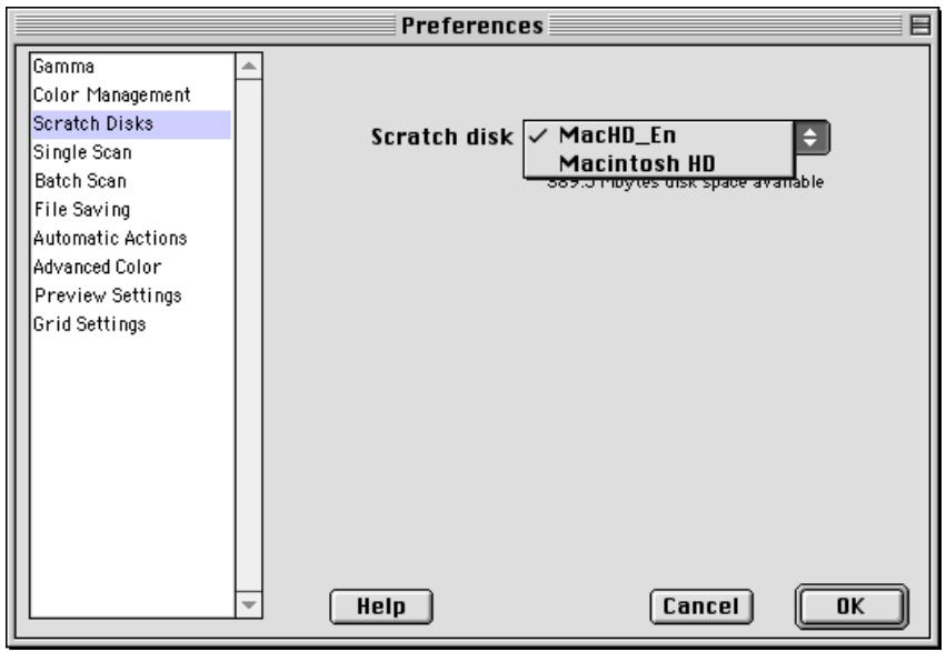 NIKON SCAN 3 - The File Locations/Scratch Disks Tab - 3