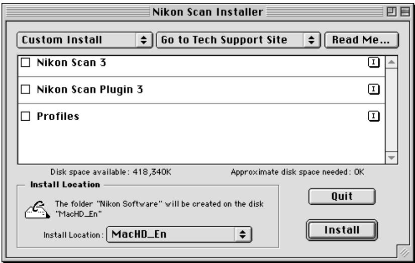 NIKON SCAN 3 - Step 3—Select components - 1