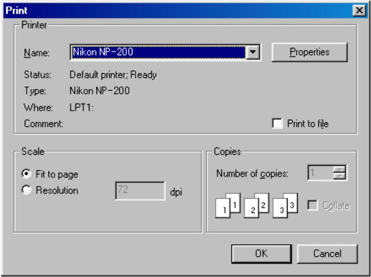 NIKON SCAN 3 - Step 3—Print the image - 1