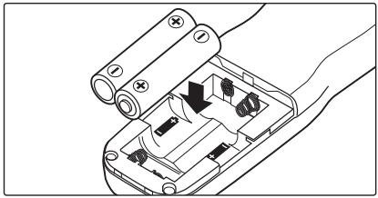 NIKON TELECOMMANDE FILAIRE MC-36 - Insertion des piles - 1
