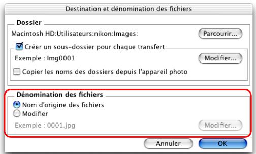 NIKON VIEW 6 - Spécifier un nom de fichier - 1
