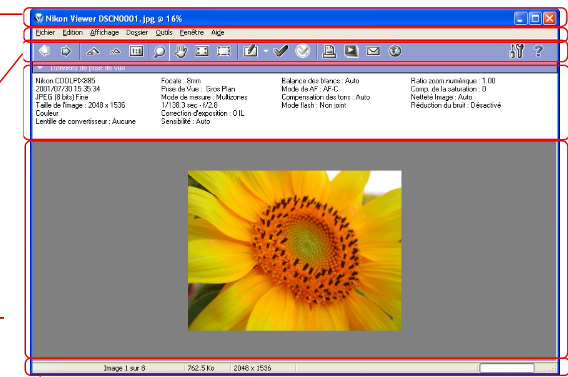 NIKON VIEW 6 - Barre d'outils - 1