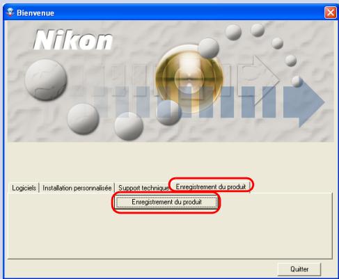 NIKON VIEW 6 - Enregistrement du produit - 1