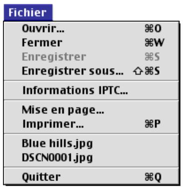 NIKON VIEW 6 - Menu fichier - 1