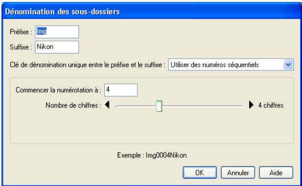NIKON VIEW 6 - Dénommer les sous-dossiers - 1