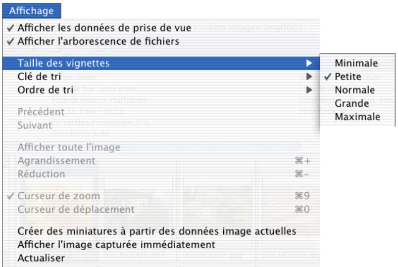 NIKON VIEW 6 - Taille des vignettes - 1