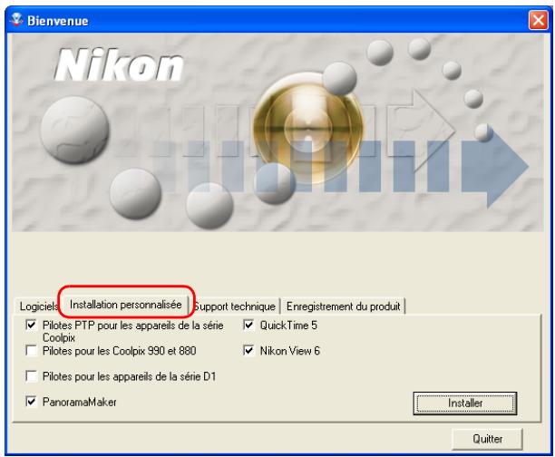 NIKON VIEW 6 - Étape 1: sélectionnez les logiciels à installer - 1