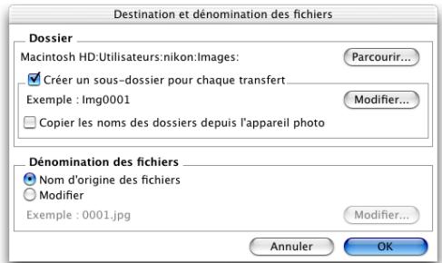 NIKON VIEW 6 - Dossier de destination du transfert - 2