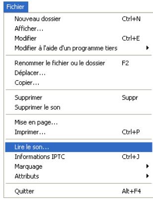 NIKON VIEW 6 - Lecture d'un fichier son - 1
