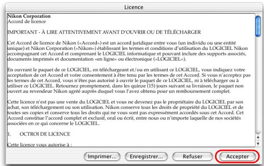 NIKON VIEW 6 - — Acceptez l'accord de licence - 1