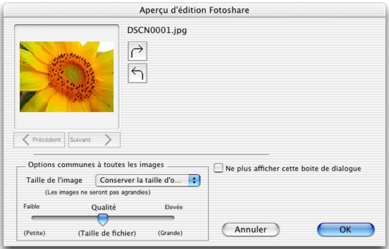 NIKON VIEW 6 - La boîte de dialogue aperçu d'édition fotoshare - 1