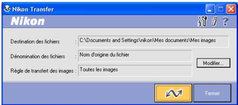 NIKON VIEW 6 - Lancement de l'application nikon transfer ("transfert nikon") - 1