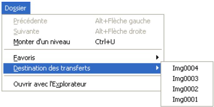 NIKON VIEW 6 - Destination des transferts - 1