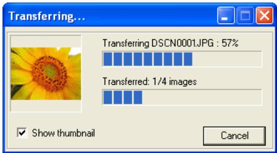 NIKON VIEW 6 - Étape 2 : lorsque le transfert est en cours - 1