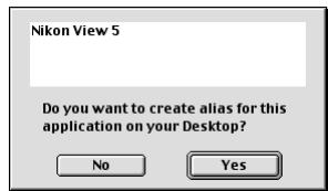 NIKON VIEW 6 - Création d'alias (mac OS 9 uniquement) - 1
