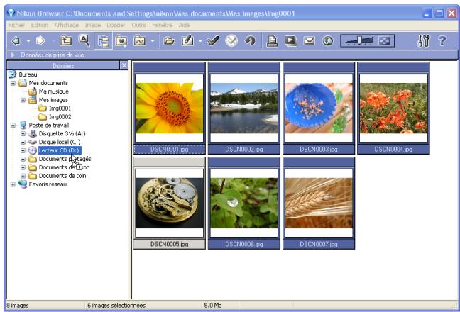 NIKON VIEW 6 - Copier sur le cd-r - 1