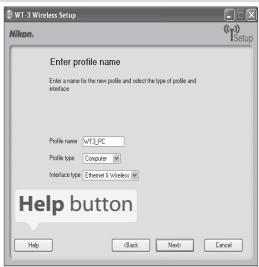 NIKON WT-3 - Other Ways of Starting the WT-3 Setup Utility - 1