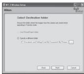 NIKON WT-3 - The "Select Action" Dialog - 2