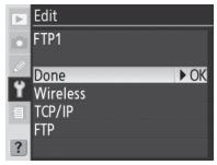 NIKON WT-3 - Editing ftp Server Profiles - 3