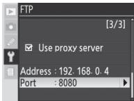 NIKON WT-3 - FTP Menu, Page 3/3 - 11