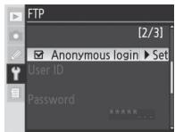NIKON WT-3 - FTP Menu, Page 2/3 - 1