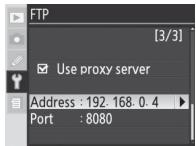 NIKON WT-3 - FTP Menu, Page 3/3 - 9