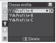 NIKON WT-3 - Viewing Profile Information - 1