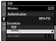 NIKON WT-4 - Edit encryption key: - 4