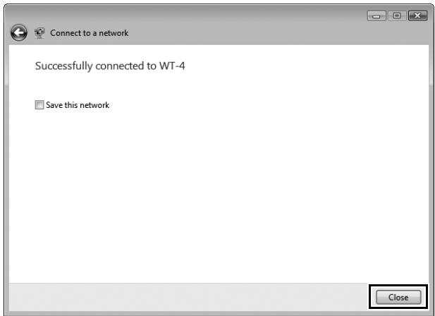NIKON WT-4 - Click [Close]. - 1
