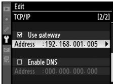 NIKON WT-4 - TCP/IP Menu, Page 2/2 - 9