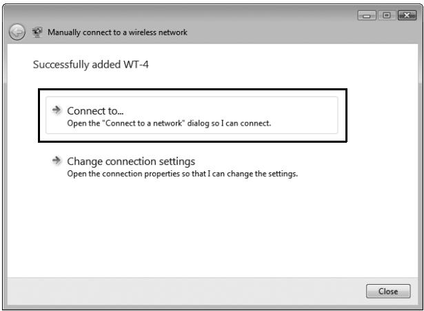 NIKON WT-4 - Click [Connect to...]. - 1