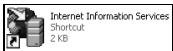 NIKON WT-4 - Go to the [System and Maintenance] > [Administrative Tools] control panel and open the [Internet Information Services] console. - 1
