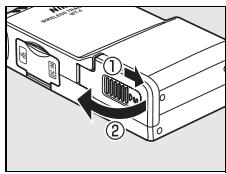 NIKON WT-4 - Inserting the Battery - 1