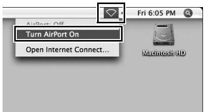NIKON WT-4 - Enable [AirPort], drag it to the top of the list, and click [Apply Now]. - 2