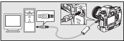 NIKON WT-4 - Connect the UC-E4 as shown below. - 1