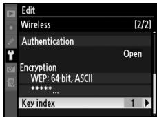 NIKON WT-4 - Edit encryption key: - 9