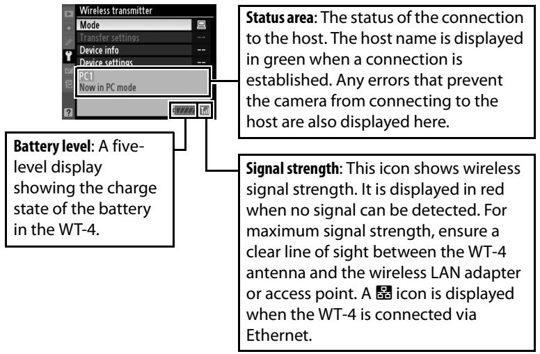 NIKON WT-4 - The Status Display - 1