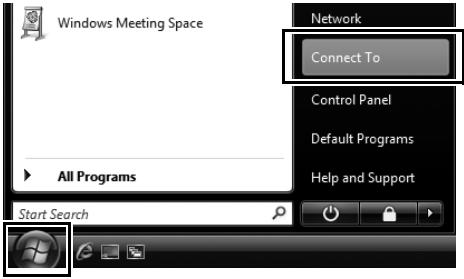 NIKON WT-4 - Click the "Start" orb and select [Connect To]. - 1