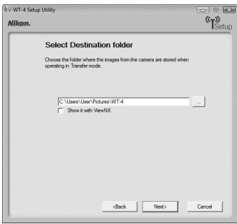 NIKON WT-4 - The "Select Action" Dialog - 2