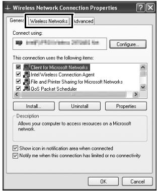 NIKON WT-4 - Click the [Wireless Networks] tab. - 1