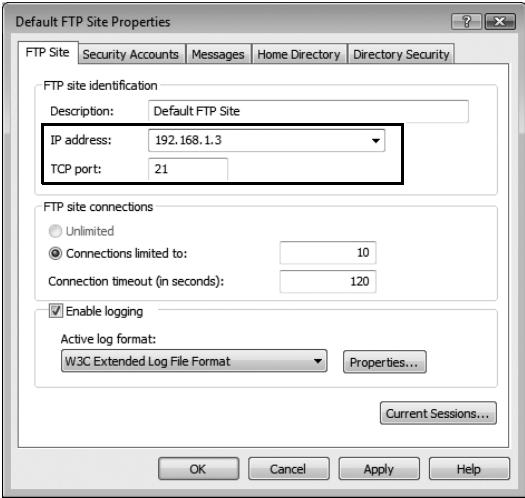 NIKON WT-4 - Select the IP address entered in Step 6 and enter a [TCP port] number. The port number is normally 21. - 1