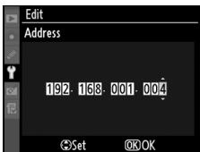 NIKON WT-4 - TCP/IP Menu, Page 1/2 - 7
